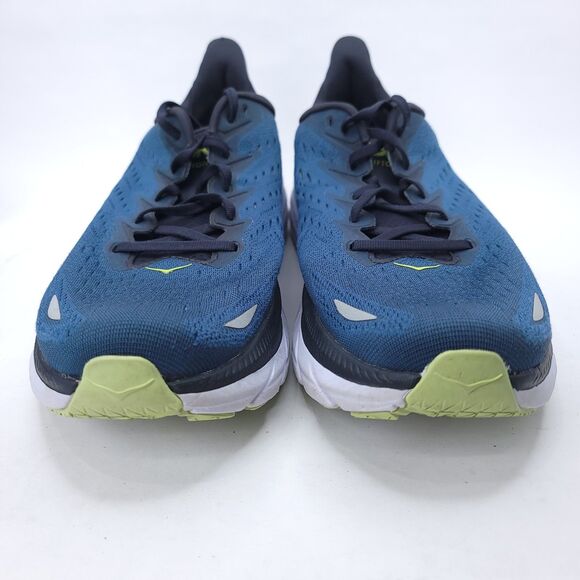 Hoka One One Clifton 8 Running Shoes Blue Coral Butterfly Mens Size 11D